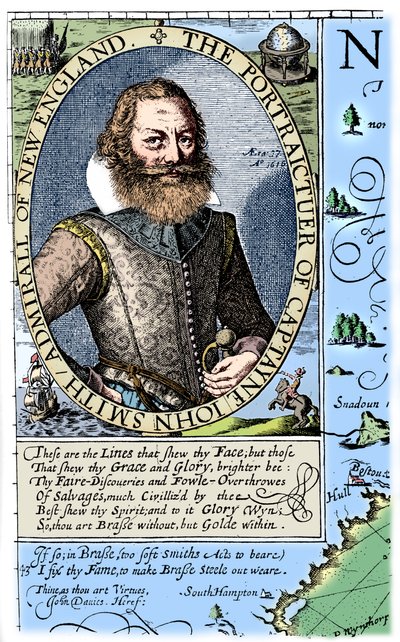 Kapitein John Smith, Virginia kolonist, 1624, 1893 door Unbekannt