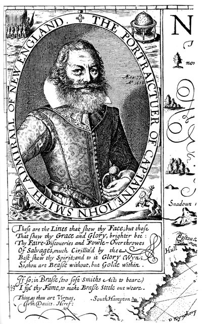 Kapitein John Smith, Virginia kolonist, 1624, 1893 door Unbekannt