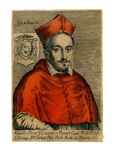Kardinaal Alexander Perett, 1585 door Unbekannt