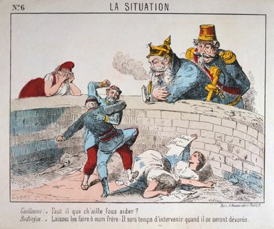 Cartoon, Parijse Commune, 1871 door Unbekannt
