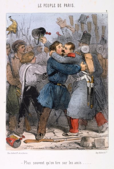 Cartoon met betrekking tot de Parijse Commune door Unbekannt