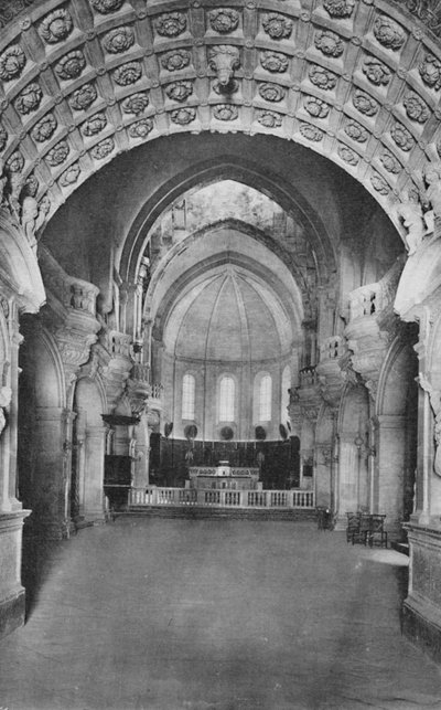 Kathedraal van Avignon - Binnenkant kathedraal, ca. 1925 door Unbekannt