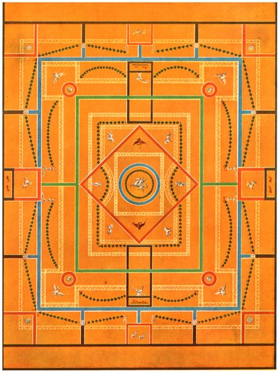 Plafonddecoratie, Pompeii, Italië, 1928 door Unbekannt