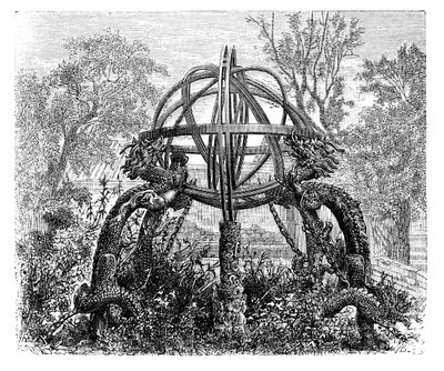 Hemelbol in het Oude Observatorium, Peking, ca. 1890 door Unbekannt