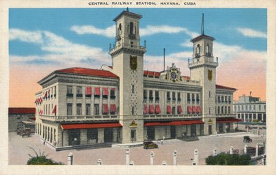 Centraal Station, Havana, Cuba, ca. 1910 door Unbekannt