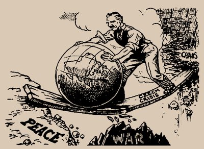 Chamberlain rolt de wereld naar vrede, 1938 door Unbekannt