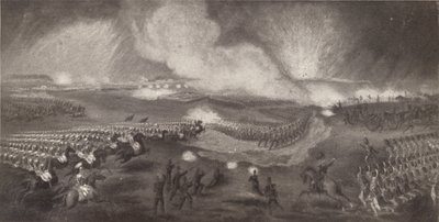 Aanval van de Britse troepen op de weg naar Windlesham, 24 april 1854 door Unbekannt