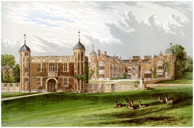 Charlecote Park, Warwickshire, huis van de familie Lucy, ca. 1880 door Unbekannt