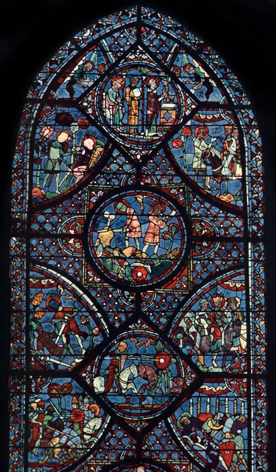 Karel de Grote-raam, Kathedraal van Chartres, Frankrijk door Unbekannt