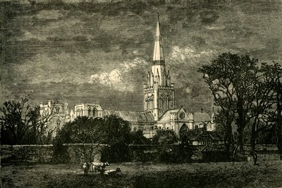 Chichester Kathedraal, Vanaf het Zuiden door Unbekannt