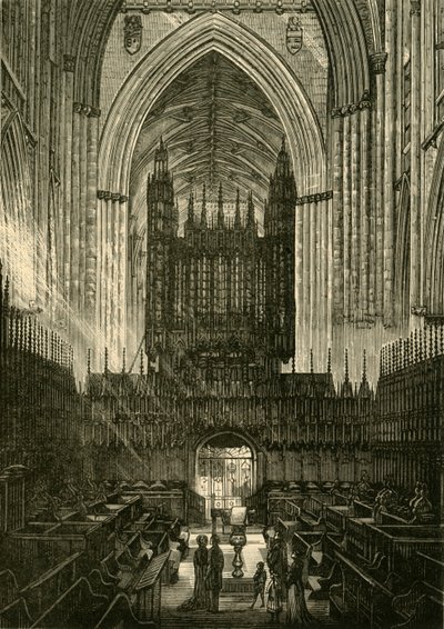 Koor van York Minster door Unbekannt