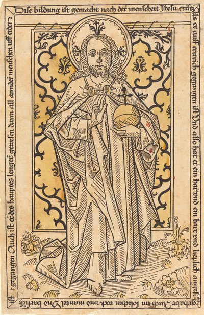 Christus als Salvator Mundi, ca. 1470 door Unbekannt