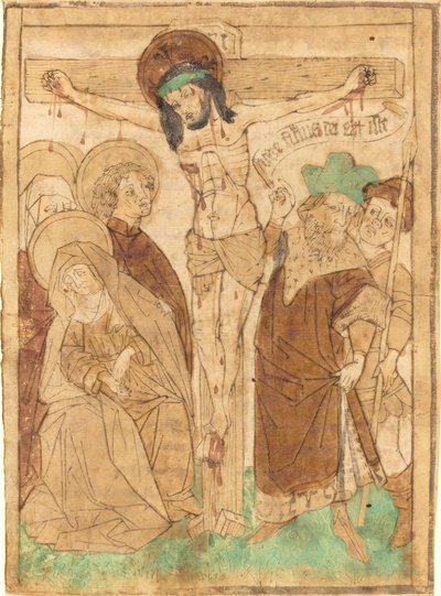 Christus aan het Kruis, c. 1450-1460 door Unbekannt