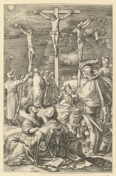 Christus aan het kruis, uit De Passie van Christus door Unbekannt