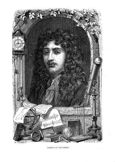 Christiaan Huygens 1629-1695, Nederlandse natuurkundige, wiskundige en astronoom, c1870 door Unbekannt