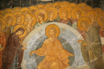 Kerk van St. Saviour van Chora. Laatste Oordeel, Istanbul, Turkije door Unbekannt