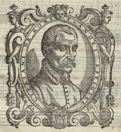 Cipriano de Rore 1515-1565 uit Cypriani de Rore Sacrae Cantiones, 1584 door Unbekannt
