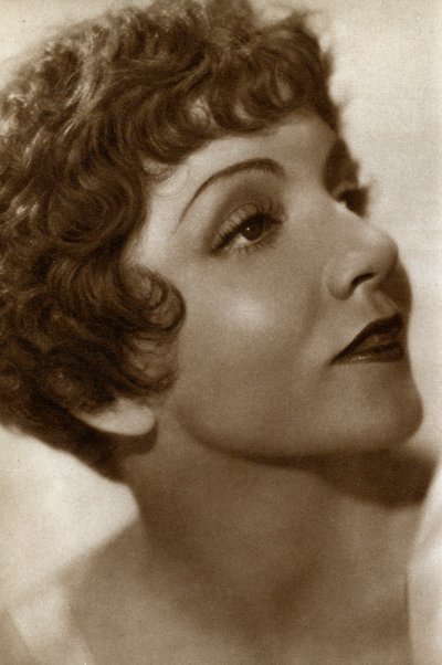 Claudette Colbert, Frans-Amerikaanse actrice, 1933 door Unbekannt