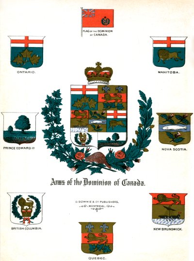 Wapenschilden en vlaggen van Canada door Unbekannt