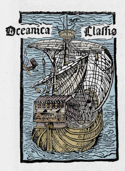 Het schip van Columbus, de Santa Maria door Unbekannt