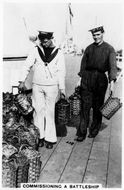 Ingebruikname van een slagschip, 1937 door Unbekannt