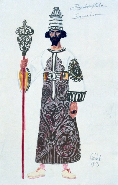 Kostuumontwerp voor Sarastro, 1913 door Unbekannt