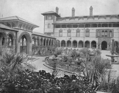 Hof van Ponce de Leon, St. Augustine, Florida, ca. 1897 door Unbekannt