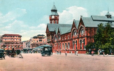 Crawford Markt, Bombay, India door Unbekannt