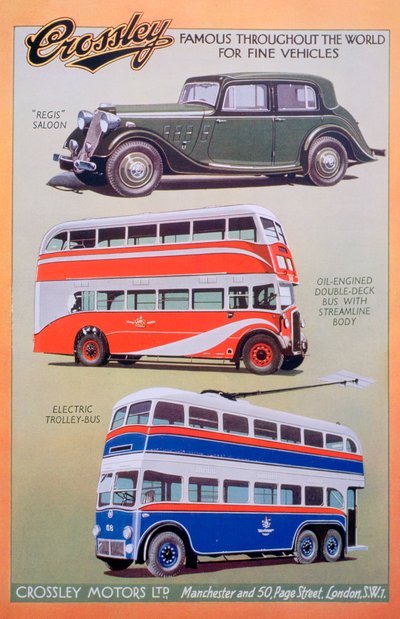Crossley Motors advertentie door Unbekannt
