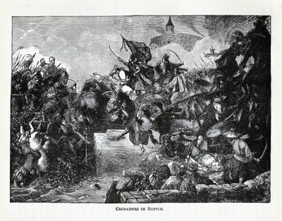 Kruisvaarders in de strijd, 1882 door Unbekannt