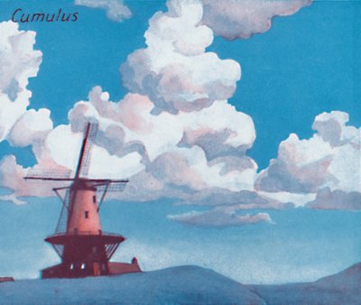 Cumulus - Een dozijn van de belangrijkste wolkenvormen in de lucht, 1935 door Unbekannt