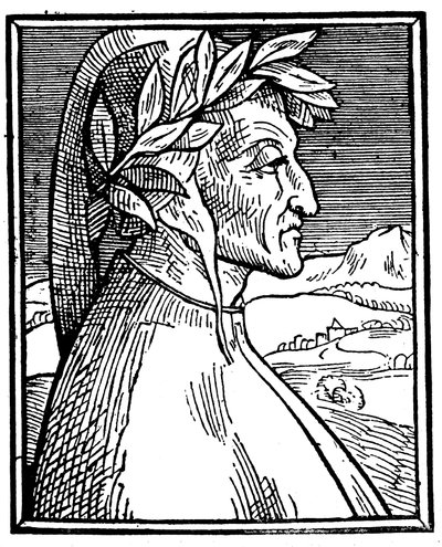 Dante Alighieri 1265-1321, Italiaanse dichter, 1521 door Unbekannt