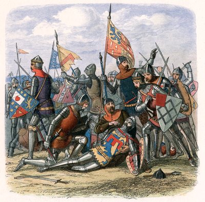 Dood van Henry Percy Harry Hotspur in de Slag bij Shrewsbury door Unbekannt