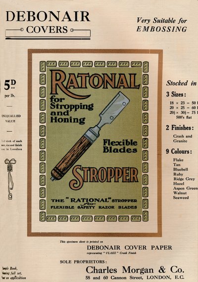 Debonair Covers - Rationele Stropper Scheermesjes, 1909 door Unbekannt