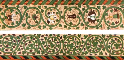 Decoratie in de Kumla Kerk, Zweden, 1928 door Unbekannt
