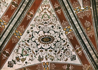 Decoratie in de kerk van Saint-Martin, Lutry, Vaud, Zwitserland, 1928 door Unbekannt