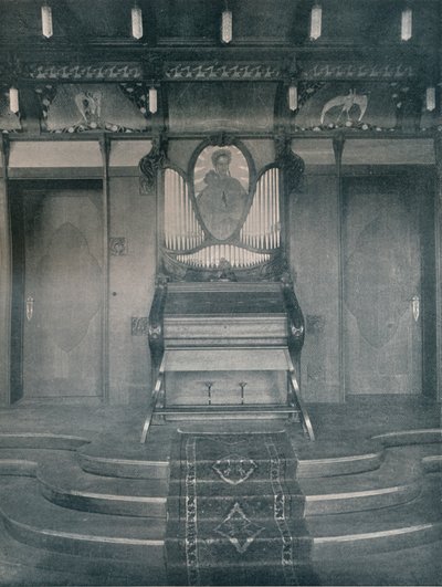 Decoraties voor een muziekkamer door Fritz Erler, ca. 1899 door Unbekannt