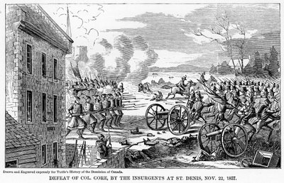 Nederlaag van kolonel Gore, door de opstandelingen bij St Denis, 22 november 1837, 1877 door Unbekannt