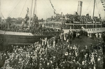 Vertrek van het Victoriaanse B.C. contingent, c1914, 1919 door Unbekannt