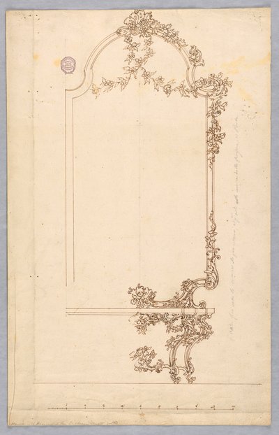 Ontwerp voor een Pier Tafel door Unbekannt