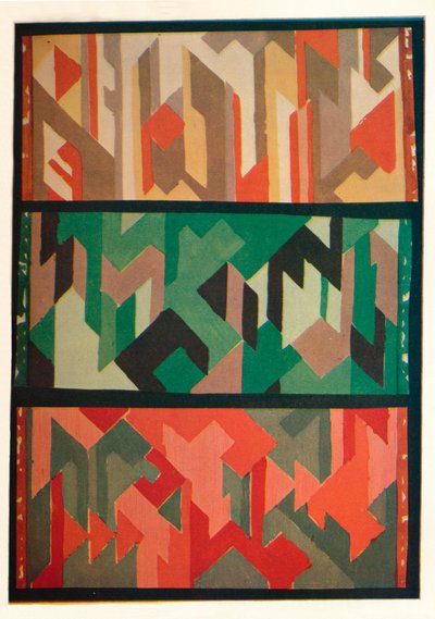 Ontwerpen voor Tapijten door de Allgauer Handwebeteppiche, ca. 1928 door Unbekannt
