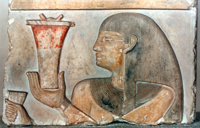 Detail van een bas-reliëf uit El-Bahrain, Egypte, 22e-20e eeuw v.Chr. door Unbekannt