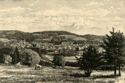 Dorking, vanaf de weg naar de Denbies, 1898 door Unbekannt