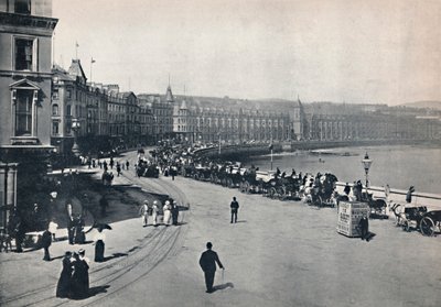 Douglas - Algemeen uitzicht op de promenade, 1895 door Unbekannt