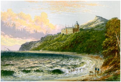 Dunrobin Kasteel, Sutherland, Schotland, huis van de Hertog van Sutherland, ca 1880 door Unbekannt