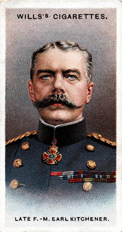 Graaf Kitchener van Khartoum, Iers-gebore Britse soldaat en staatsman, ca. 1900s, 1917 door Unbekannt