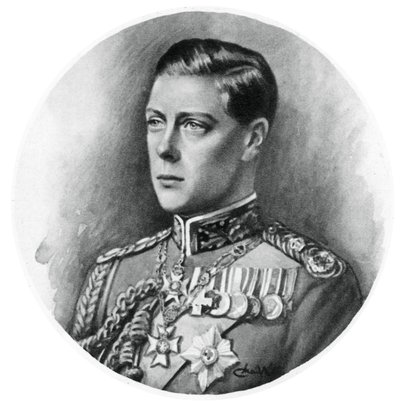 Edward VIII ten tijde van zijn abdicatie, 11 december 1936 door Unbekannt