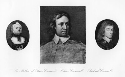 Elizabeth Cromwell, Oliver Cromwell, en Richard Cromwell, 1907 door Unbekannt
