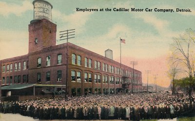 Werknemers bij de Cadillac Motor Car Company, Detroit, ca. 1930s door Unbekannt
