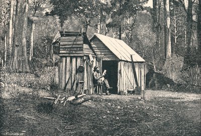 Kampement van Australische squatter, 1896 door Unbekannt